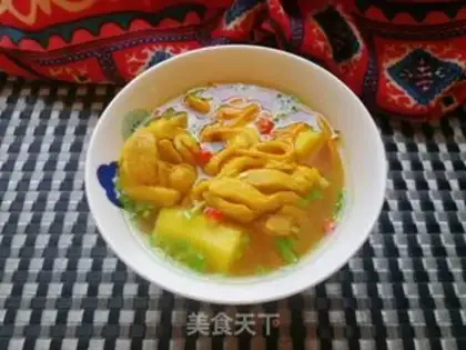 Make Chicken Leg soup from Worm Herbs Mountain step 12