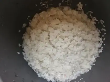 Make Pumpkin rice step 1