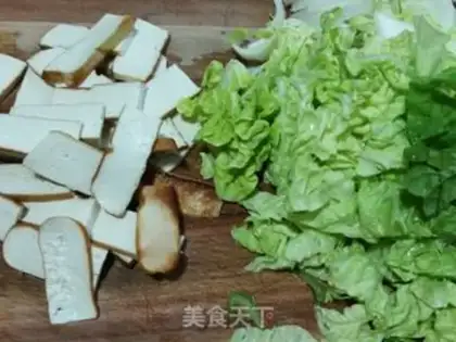 Make Bean-dried cabbage step 0