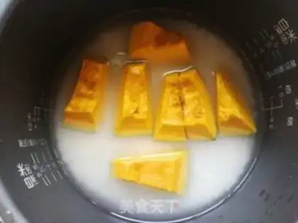 Make Pumpkin rice step 4