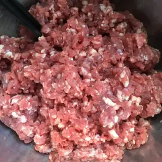 Make Onion carrot beef dumplings step 1