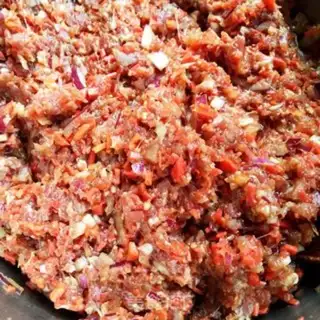 Make Onion carrot beef dumplings step 7