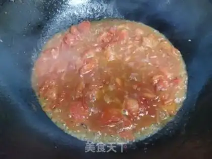 Make Tomato eggs and shrimp step 9