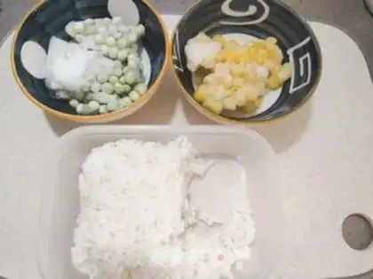 Make Egg fried rice step 0