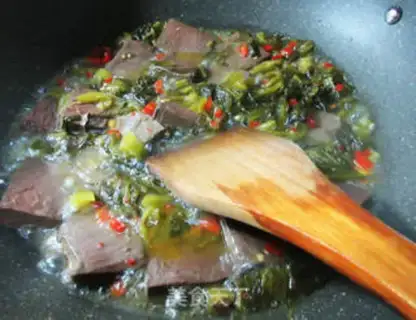 Make Pork blood step 4