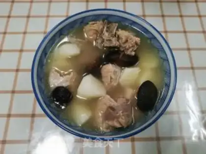 Make Porkbones, mushroom soup step 7