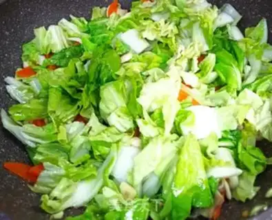 Make Carrots, mushrooms, cabbage step 2