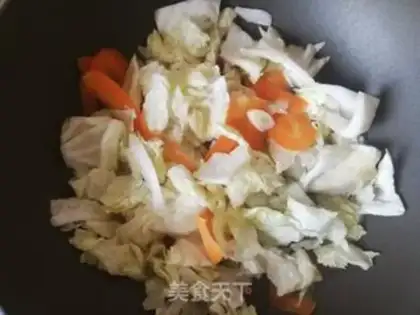 Make Carrot, cabbage, tofu skin step 5