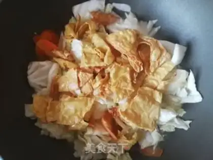 Make Carrot, cabbage, tofu skin step 6