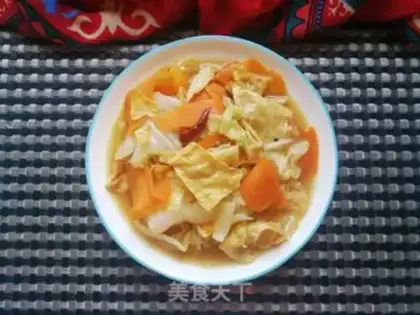 Make Carrot, cabbage, tofu skin step 9
