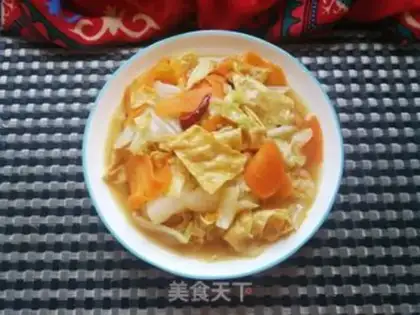 Make Carrot, cabbage, tofu skin step 10