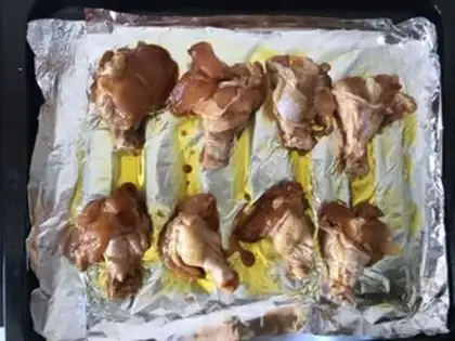 Make Homemade chicken leg step 2