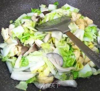 Make Spructose bean cabbage step 3