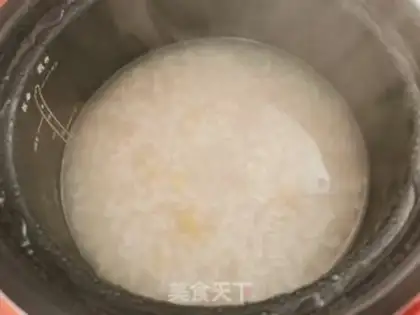 Make Chestnut congee step 4