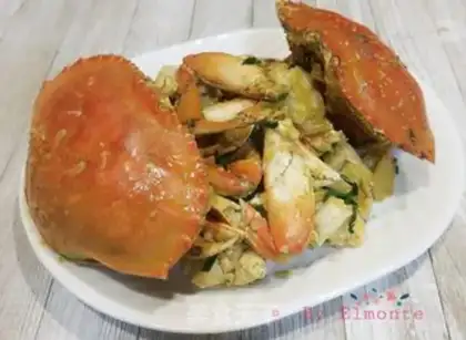 Make Ginger onions fried crabs step 12