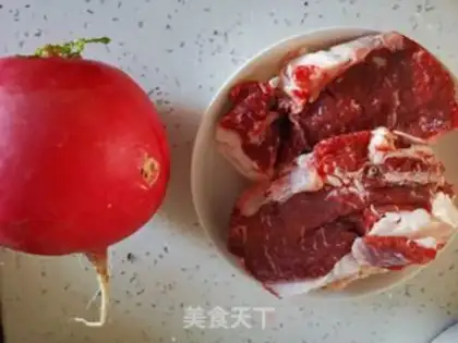 Make Cleaning the oxen radish step 0
