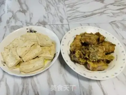 Make Pyramid fragrance and tofu step 2