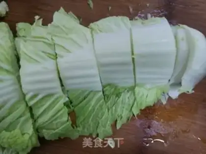 Make Big cabbage tofu step 1
