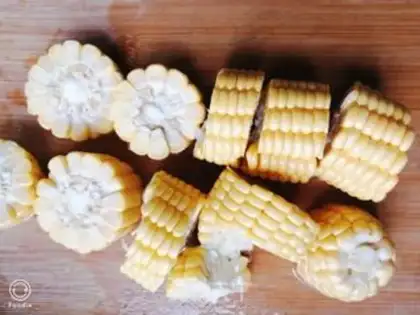 Make Autumn corn silver earworm weed soup step 1