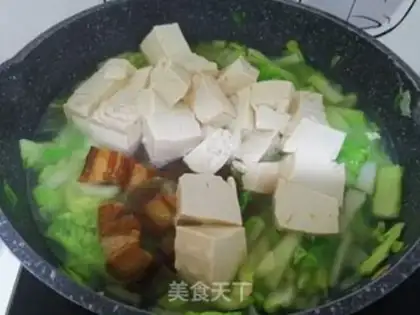 Make Big cabbage tofu step 9