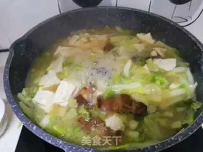 Make Big cabbage tofu step 11