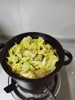 Make Shrimp cabbage stew step 11