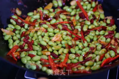 Make Spicy soybeans step 13
