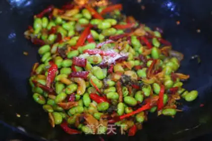 Make Spicy soybeans step 15