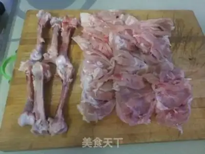 Make Left chicken step 1