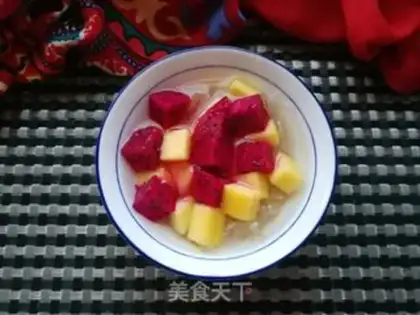 Make The silver spoon of the dragon mango step 4