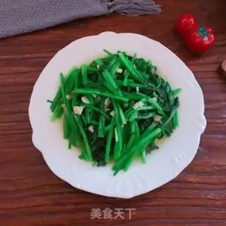 Make Garlic spinach step 5