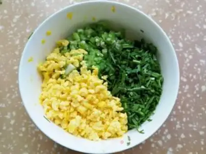 Make Egg dumplings step 3