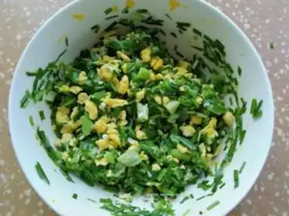 Make Egg dumplings step 4