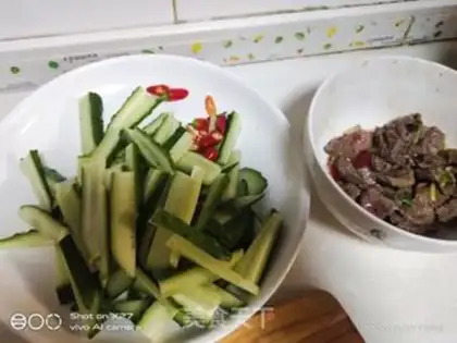 Make Beef cucumber step 0