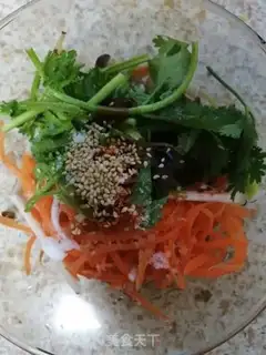 Make Seafood mushroom carrots step 4