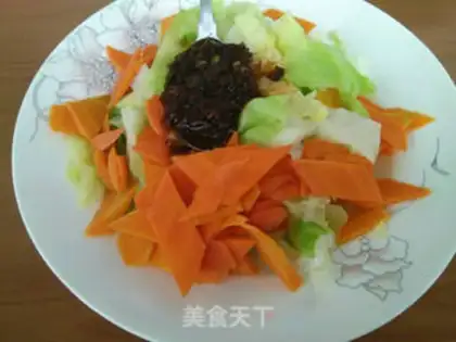 Make A cabbage with carrots step 4
