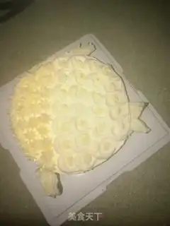 Make Net goldfish cake step 48