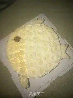 Make Net goldfish cake step 49