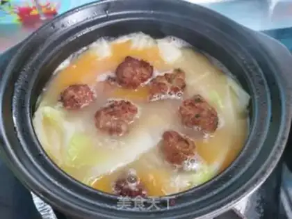 Make Pumpkin meatball fan step 7