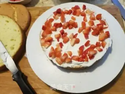 Make Birthday cake step 4