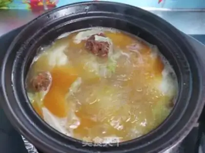 Make Pumpkin meatball fan step 9
