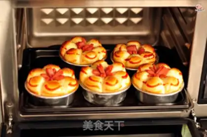 Make Sausage flower bread step 9