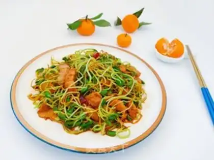 Make Five flowers and black bean sprouts step 0
