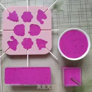 Make Flamingo pudding sticks step 6