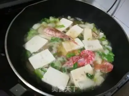 Make Red shrimp cabbage and tofu step 6