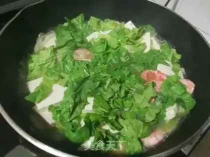 Make Red shrimp cabbage and tofu step 7