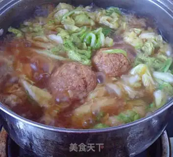 Make Cabbage stew with heartballs step 8