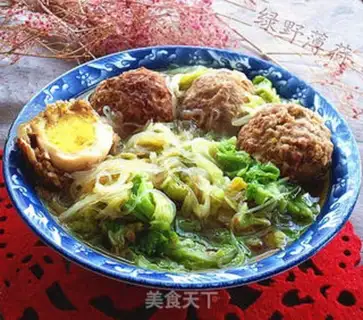 Make Cabbage stew with heartballs step 9