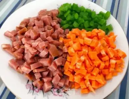 Make Olive rice step 1