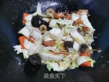 Make Shrimp cabbage step 4